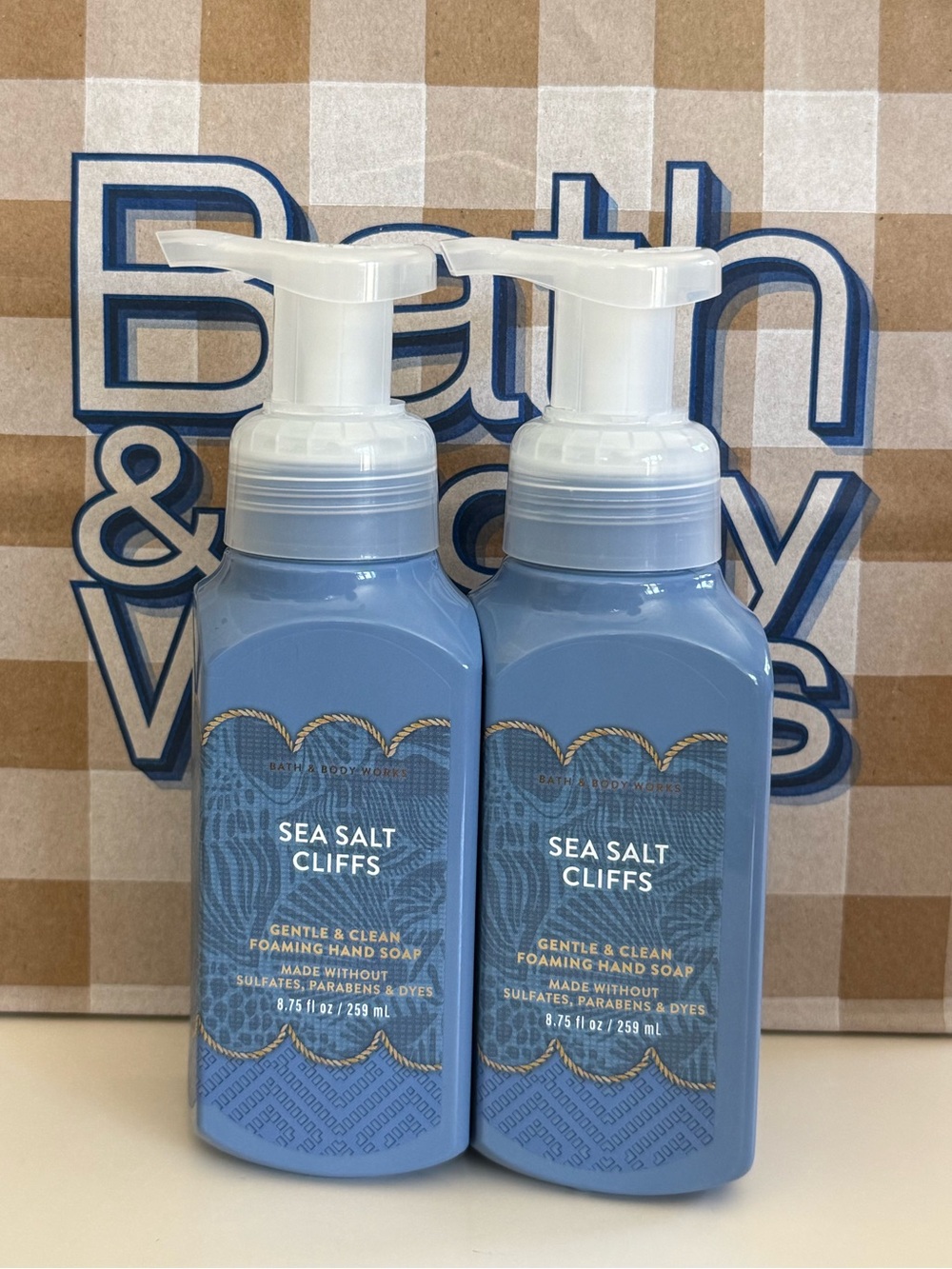 Bath and Body Works Sea salt cliffs Foaming Hand Soap Set